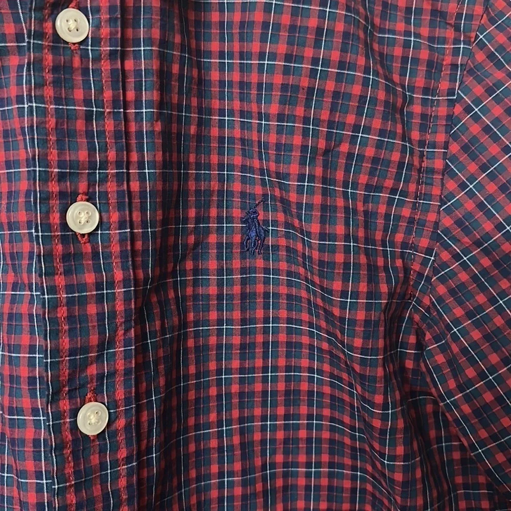 Ralph Lauren Long Sleeve Plaid Button Down Size Small 8